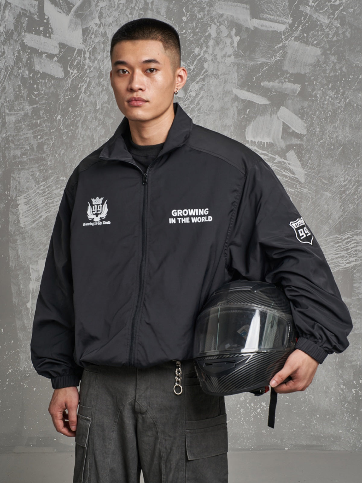 F3F Select Printed Racing Track Jacket | Face 3 Face