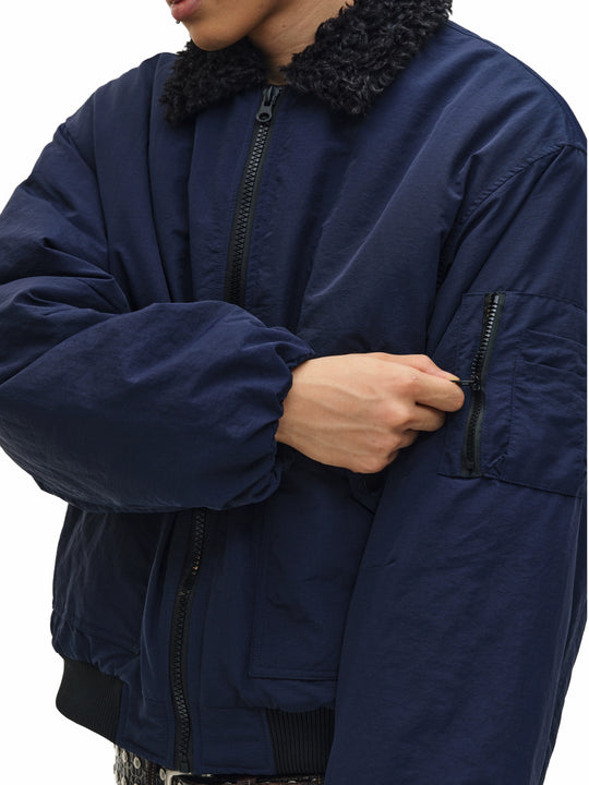 NOVACAM Fur Collar MA-1 Bomber Jacket | Face 3 Face