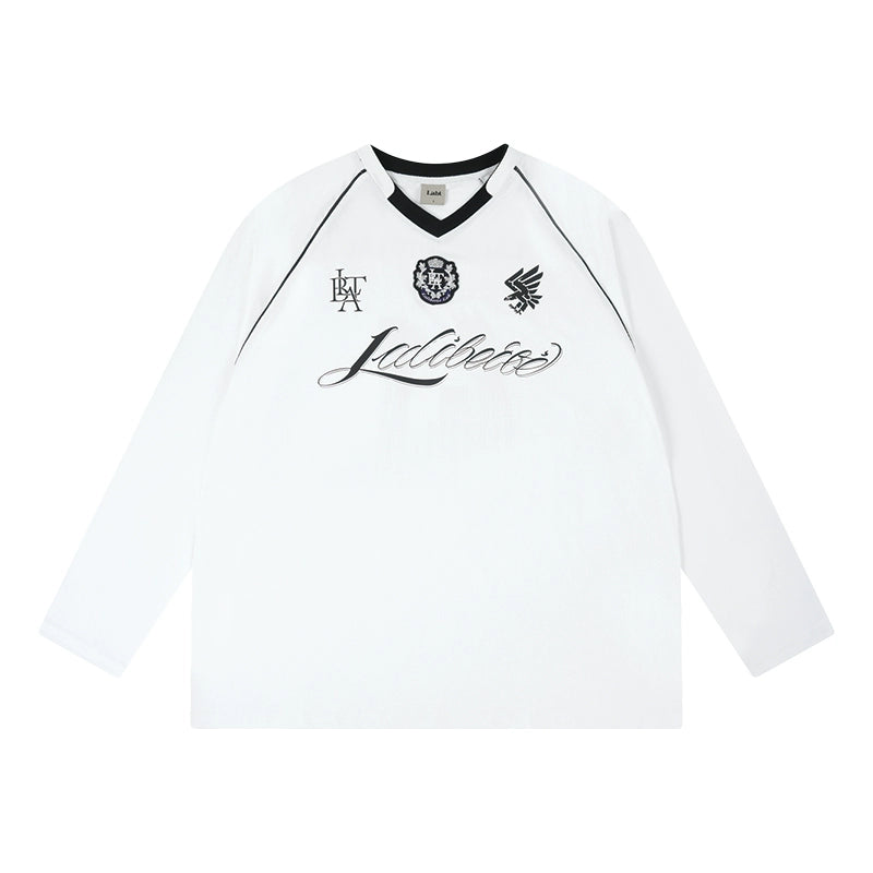 Labt Emblem Patch Mesh Long Sleeve Soccer Jersey | Face 3 Face