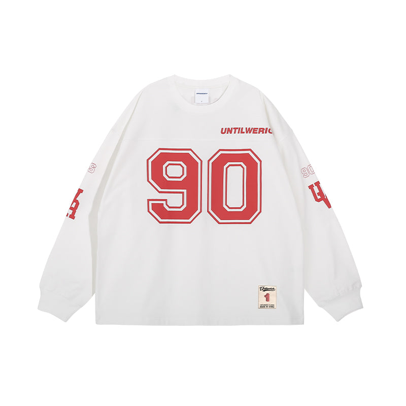 UNTILWERICH 90 Logo Hockey Long Sleeve Jersey Tee | Face 3 Face