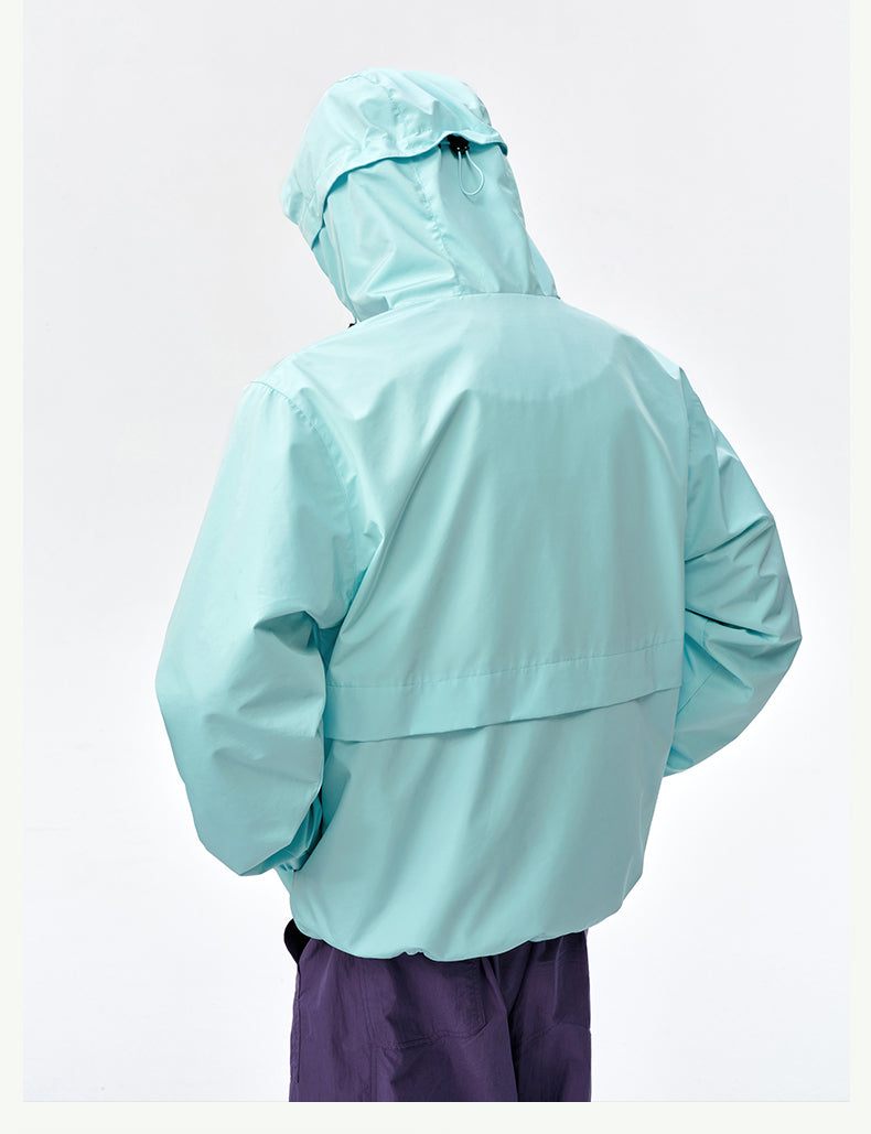 MEDM Basic Logo Embroidered Hardshell Jacket | Face 3 Face