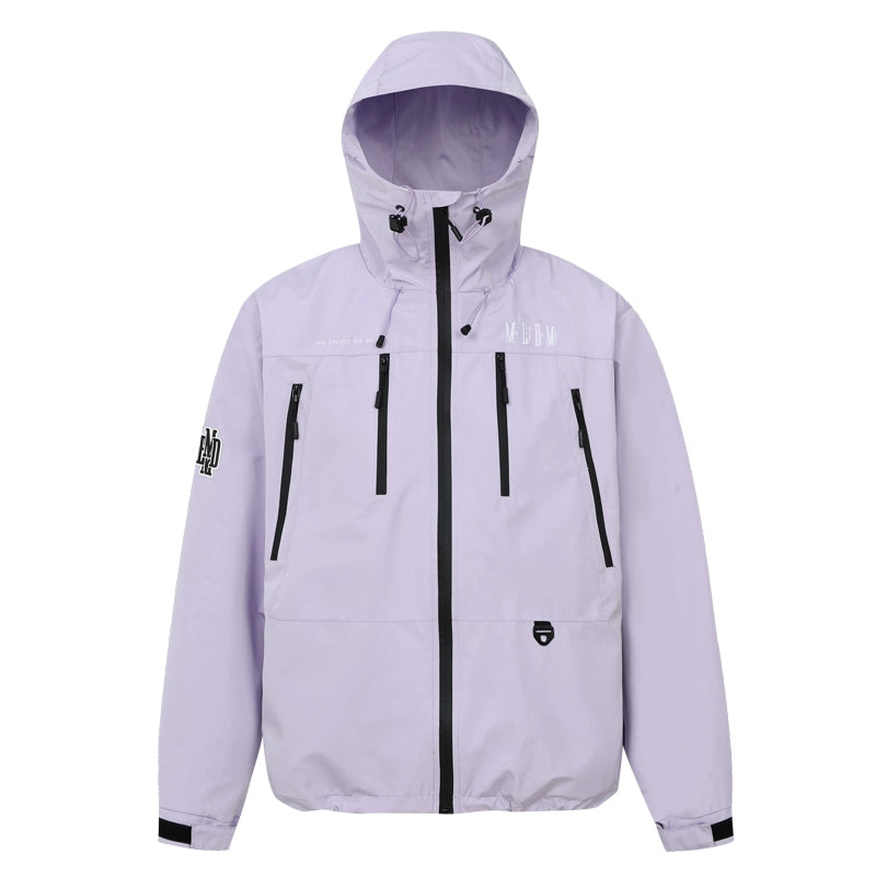 MEDM Basic Logo Embroidered Hardshell Jacket | Face 3 Face