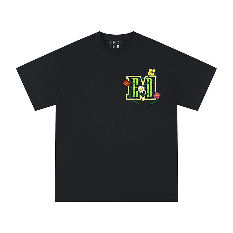 MEDM Floral Toothbrush Embroidery Tee