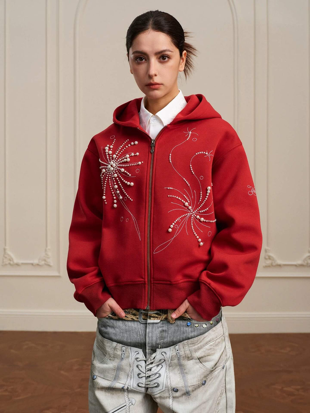 YADcrew Fireworks Pearl Zip Up Hoodie | Face 3 Face