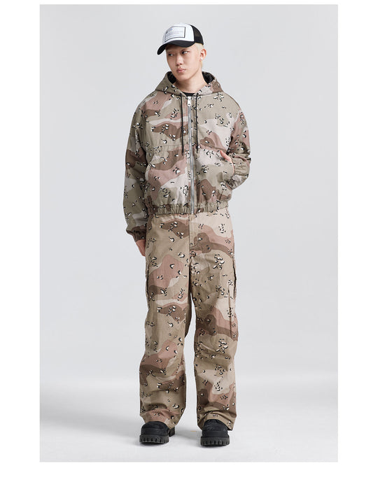 NOVACAM Camouflage Military Hooded Work Jacket | Face 3 Face