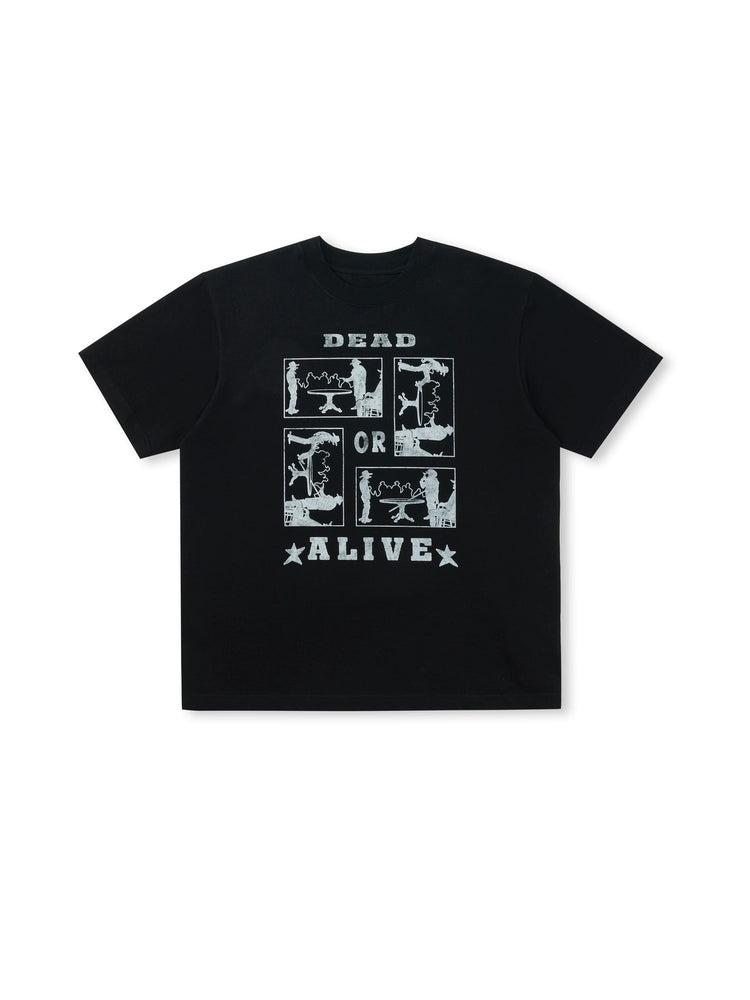EVILKNIGHT(EK) Dead or Alive Illustration Print Tee | Face 3 Face
