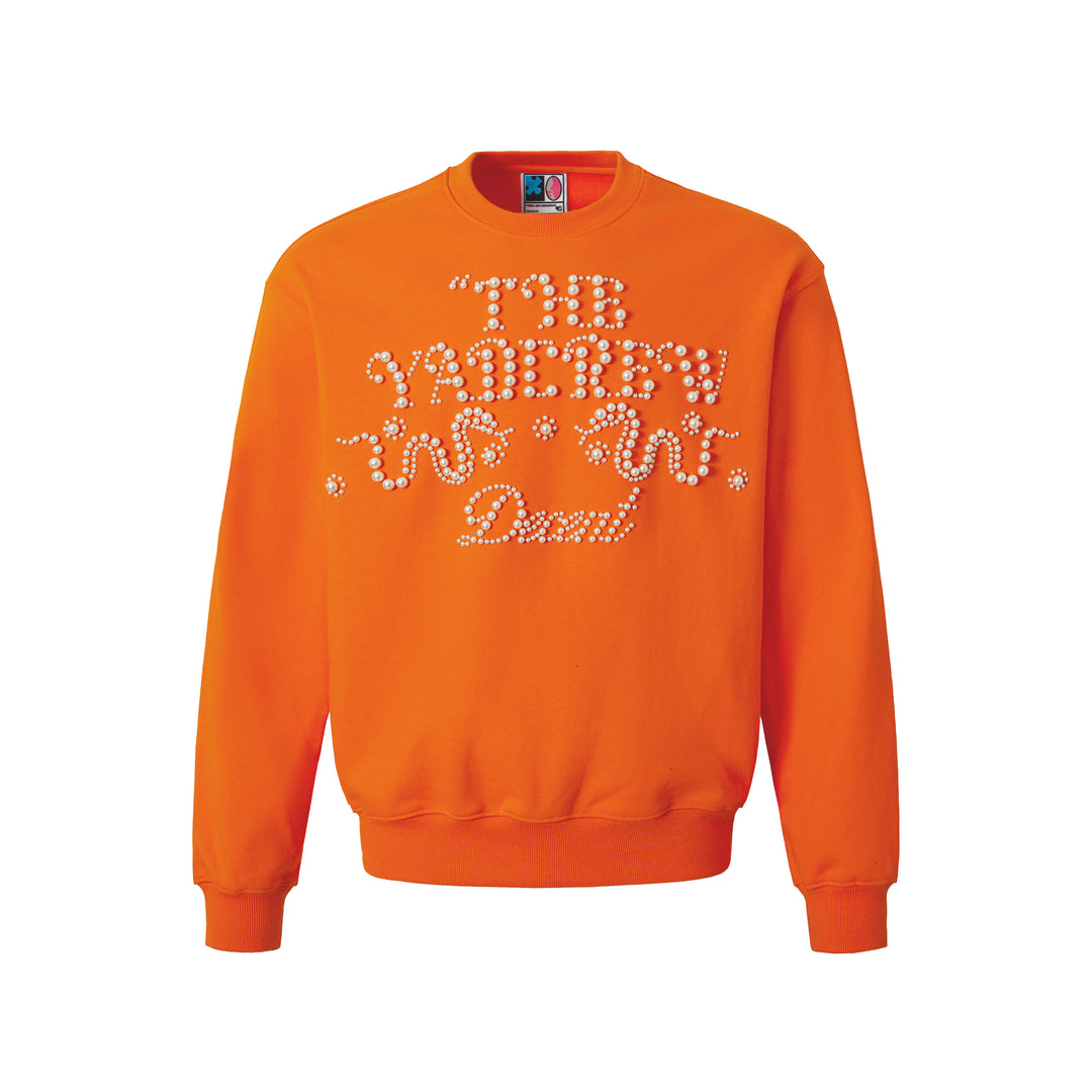 YADcrew Pearl-Embellished Snake Shadow Pattern Sweatshirt | Face 3 Face