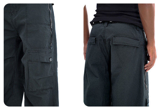 F3F Select Multi Pocket Side Zipper Work Cargo Pants