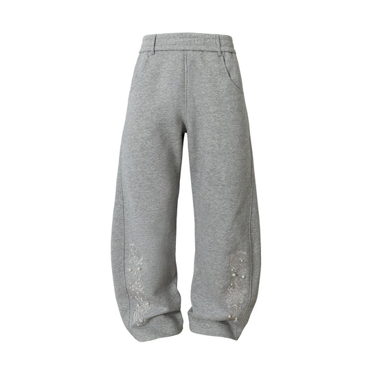 YADcrew Pearl Embroidered Baggy Sweatpants | Face 3 Face