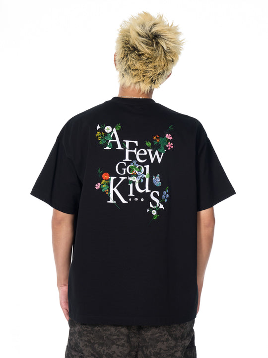 AFGK Pocket Floral Embroidered Tee | Face 3 Face