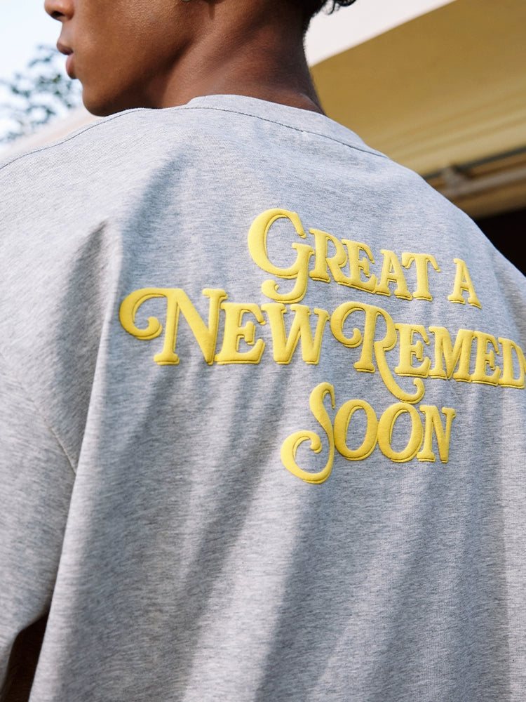 Remedy GREAT A NEW REMEDY SOON Foam Print Cool Touch Tee | Face 3 Face