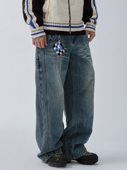 F2CE Washed Double Waist Layer Jeans | Face 3 Face