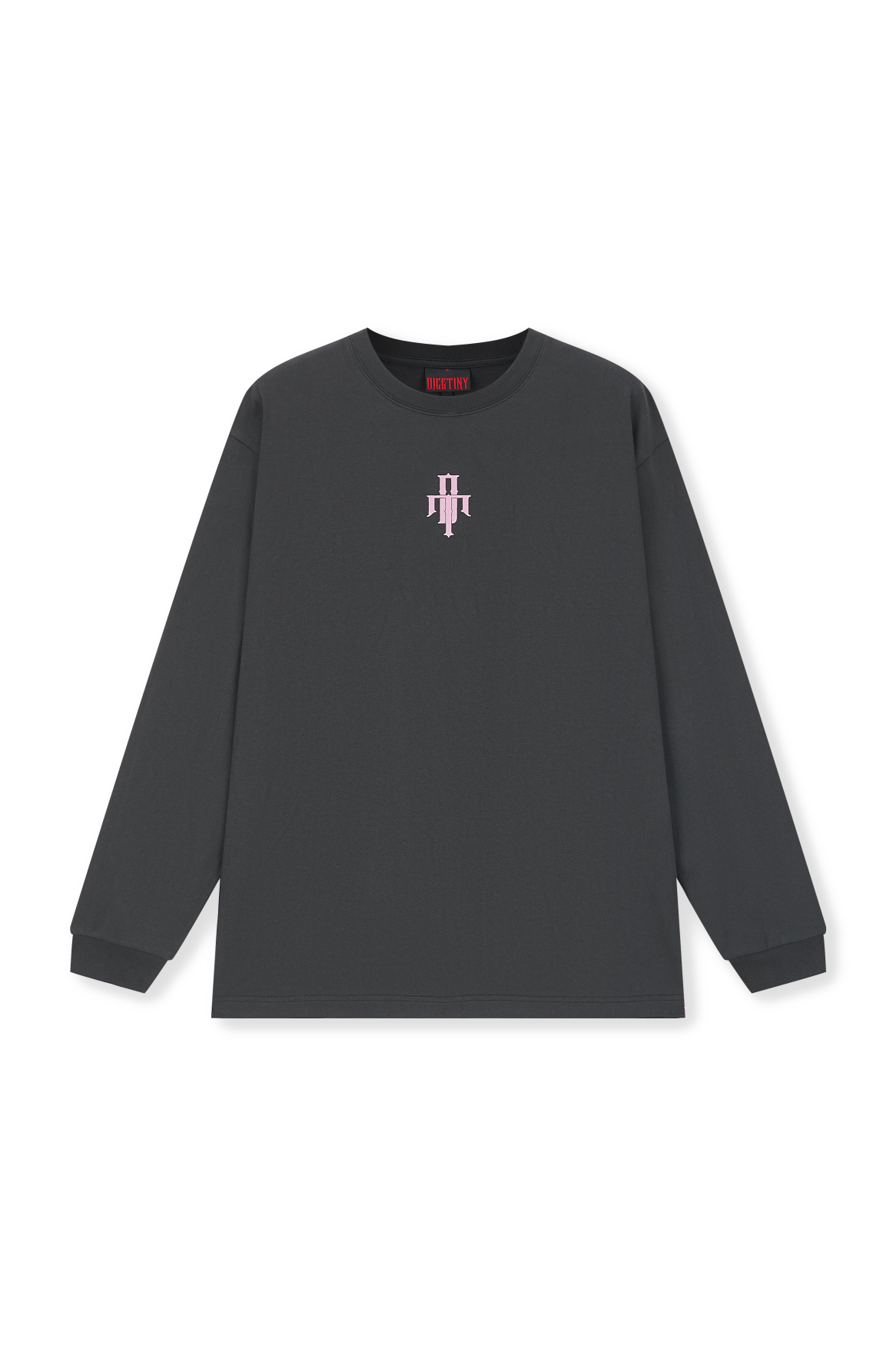 DICETINY Basic Logo Print Long Sleeve Tee | Face 3 Face