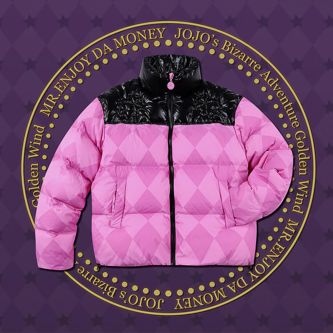 MEDM × JOJO Color Block Diamond Plaid Down Jacket | Face 3 Face