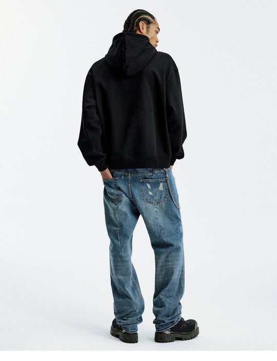 MEDM Star Logo Leather Patch Hoodie | Face 3 Face