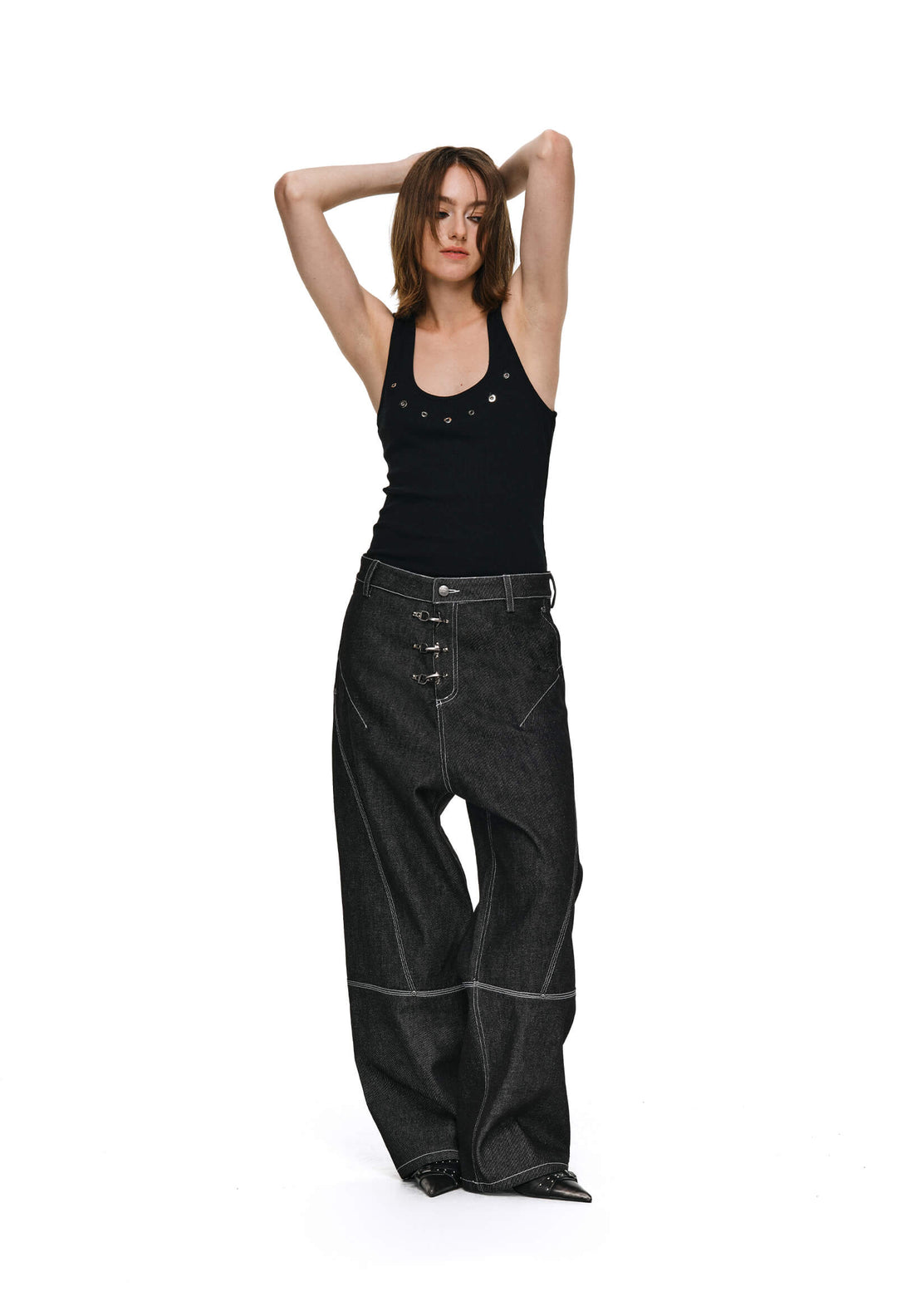 ANTIDOTE 3D Cut Stitched Denim Jeans | Face 3 Face