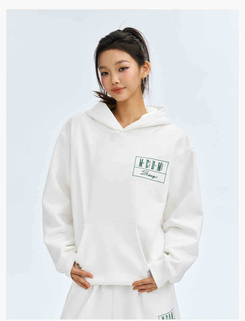 MEDM Embroidered Lettered Logo Hoodie & Sweatpants | Face 3 Face