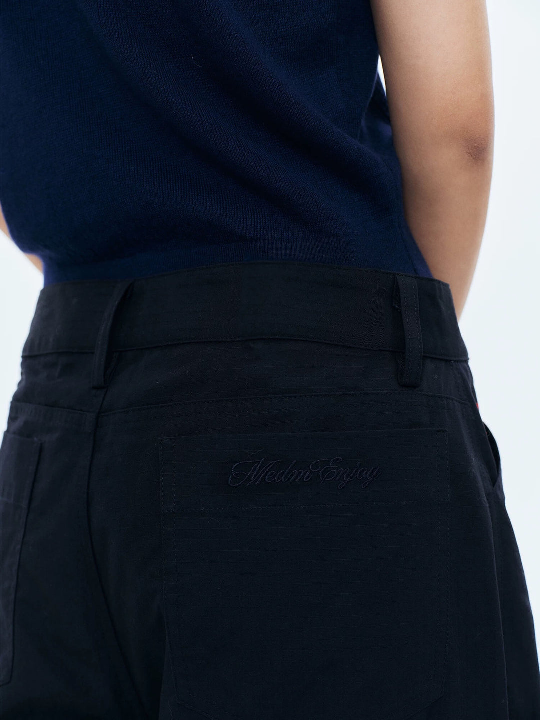 MEDM Lightweight Embroidered Baggy Pants | Face 3 Face