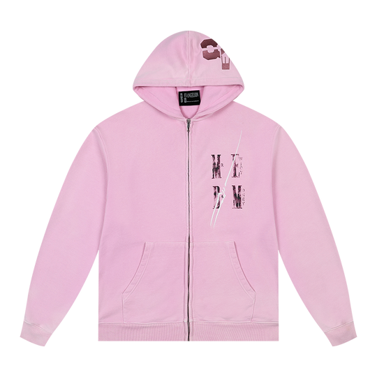 MEDM x EVA Evangelion Washed Zip-Up Hoodie | Face 3 Face