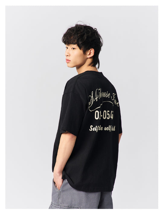 S45 Text Typography Printed Tee | Face 3 Face