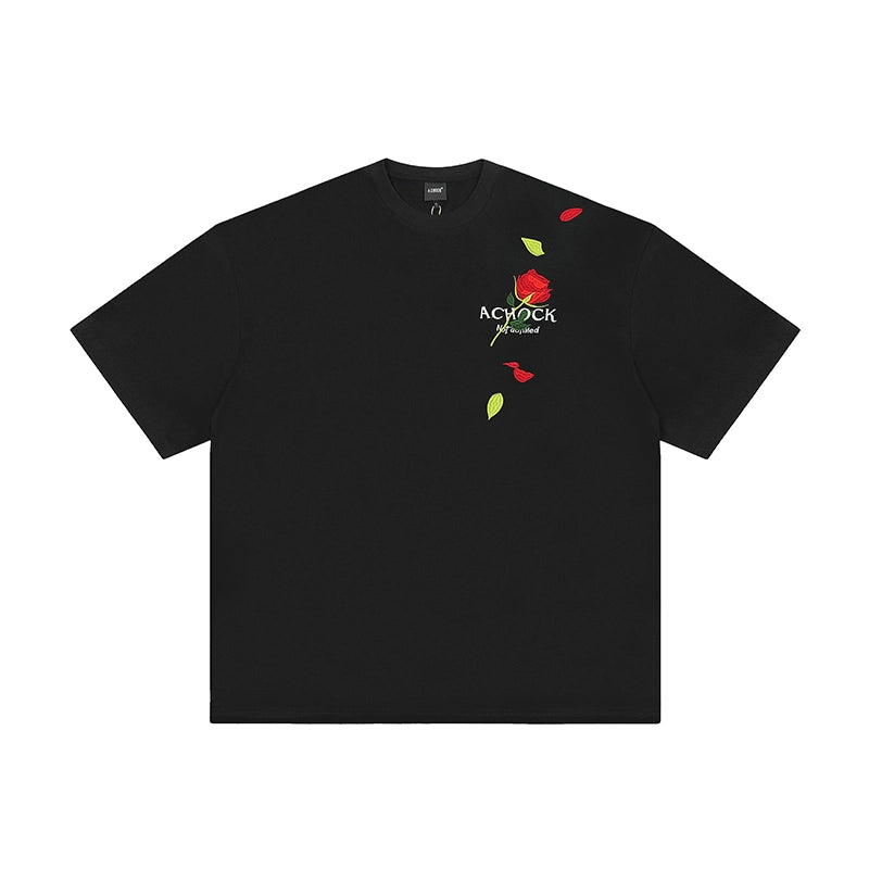 Achock Rose Embroidery Tee | Face 3 Face