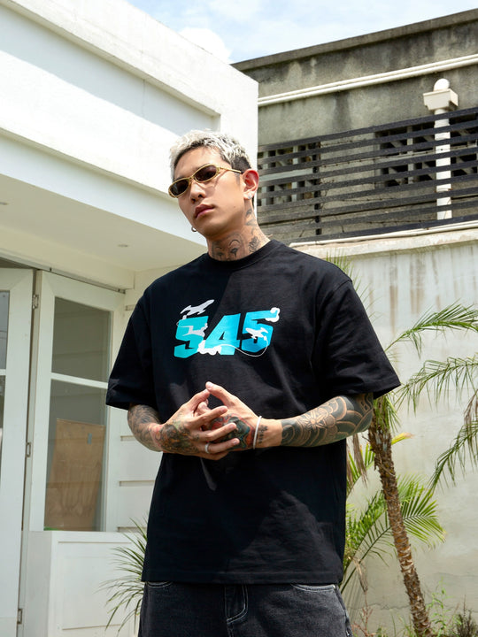 S45 Airplane Gradient Logo Tee | Face 3 Face