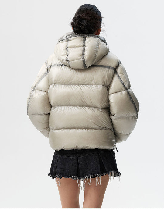 MEDM Hooded Sheer Down Jacket | Face 3 Face