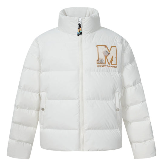 MEDM 3D Embroidered Lace Puffer Jacket | Face 3 Face