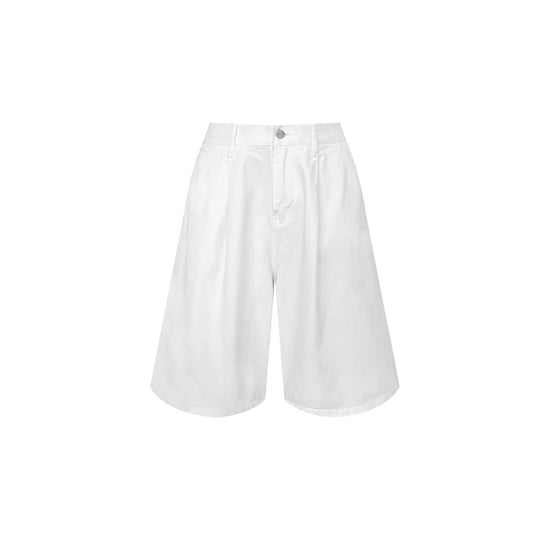 S45 3D Pleat Washed Denim Baggy Shorts | Face 3 Face