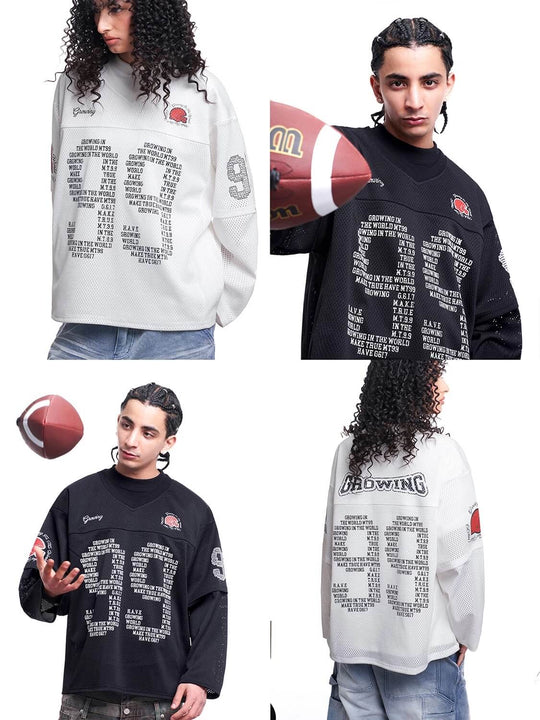 F3F Select 99 V Neck Mesh Long Sleeve Jersey | Face 3 Face