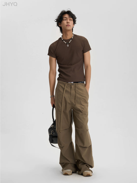 JHYQ Fitted Basic Multi Color Casual Tee