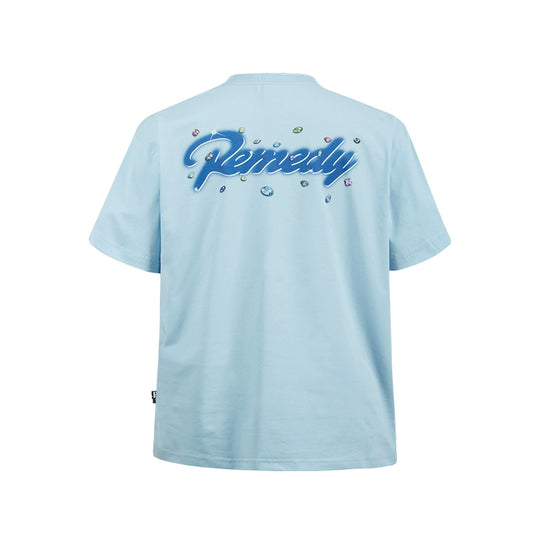 Remedy Diamond Pattern Logo Print Tee | Face 3 Face