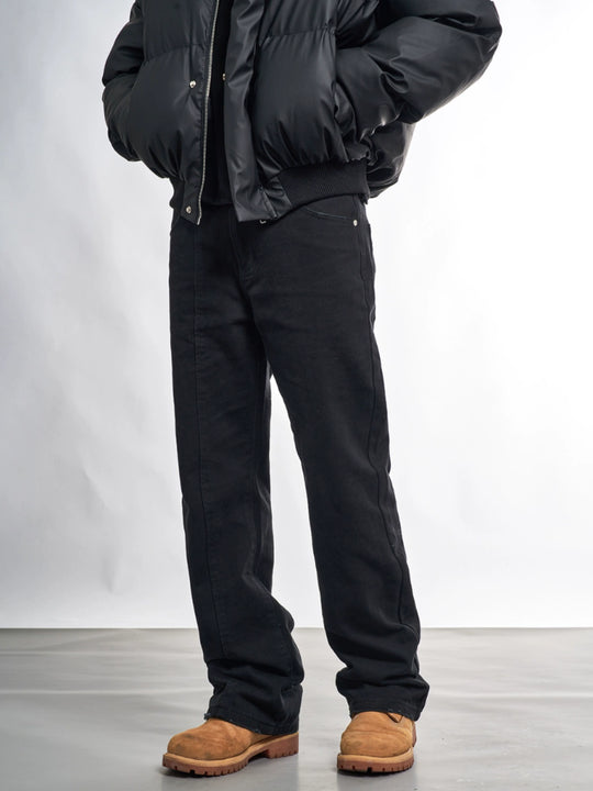 F3F Select One-Leg Center Stitch Black Jeans | Face 3 Face