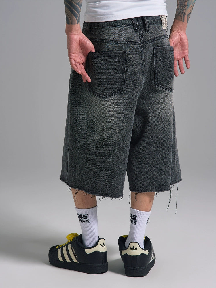 S45 Vintage Washed Denim Shorts | Face 3 Face