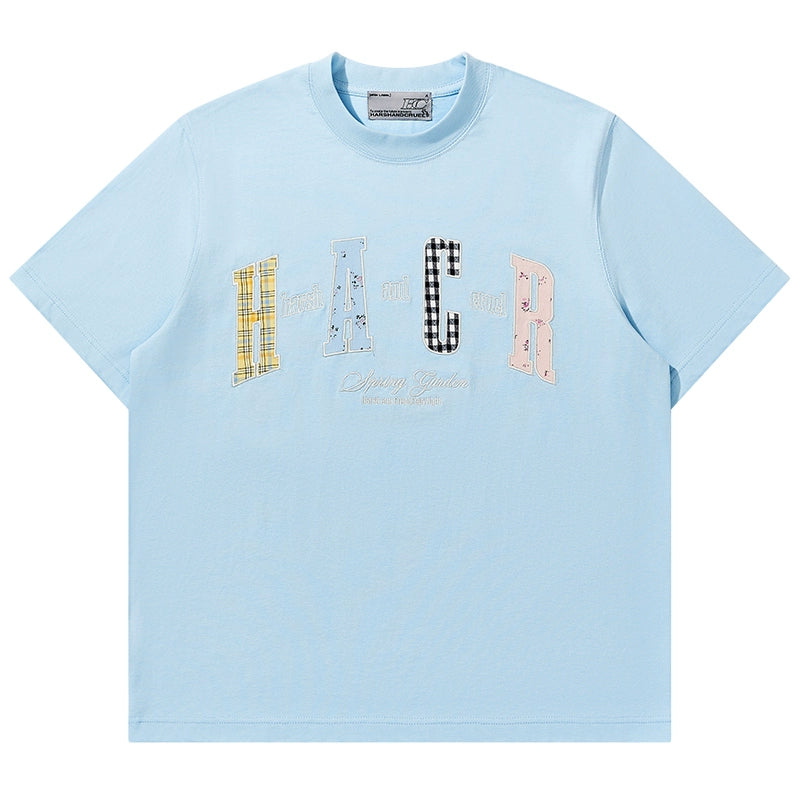 Harsh and Cruel HACR Flower Plaid Multi Patch Tee | Face 3 Face