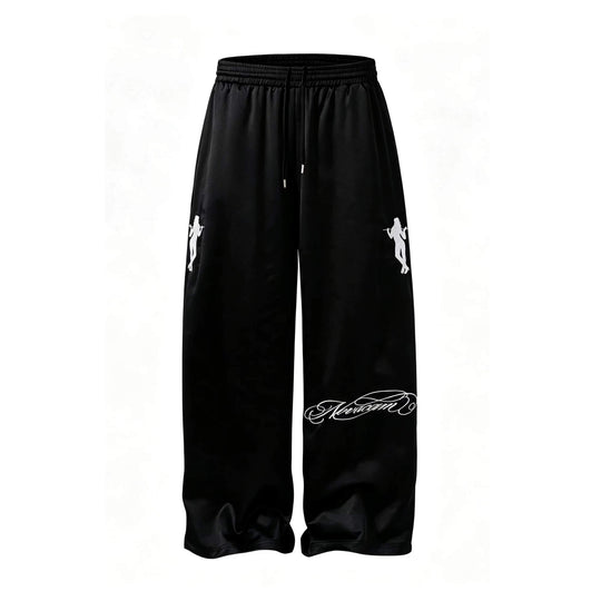 NOVACAM Satin Silky Baggy Track Pants | Face 3 Face