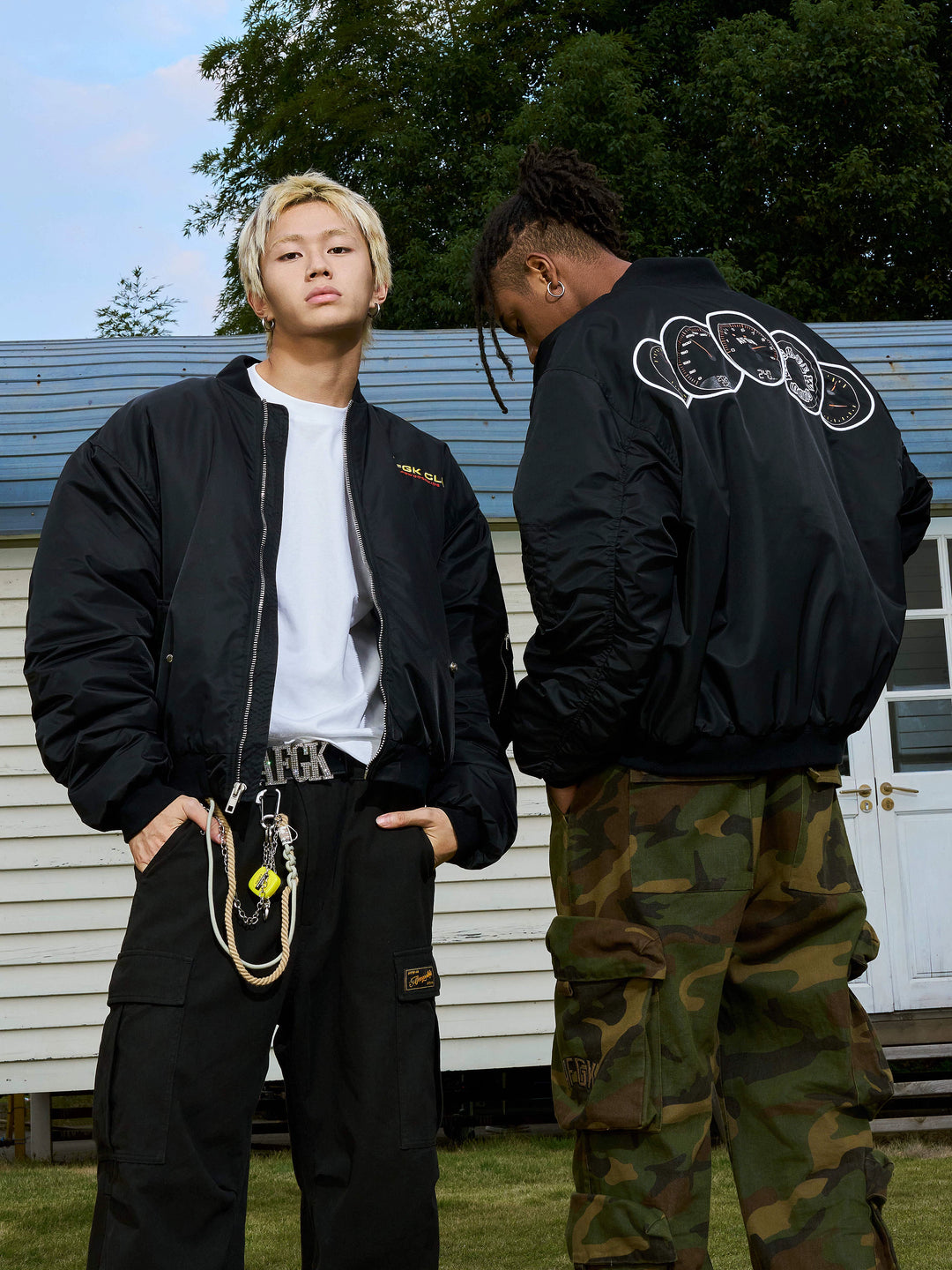 AFGK Tachometer Embroidered MA-1 Bomber Jacket | Face 3 Face