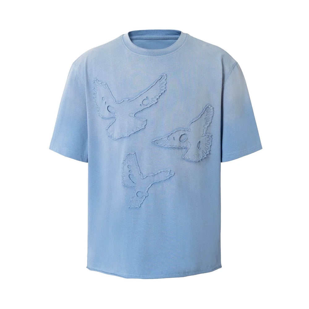 YADcrew Peace Dove Patch Distressed Washed Tee | Face 3 Face