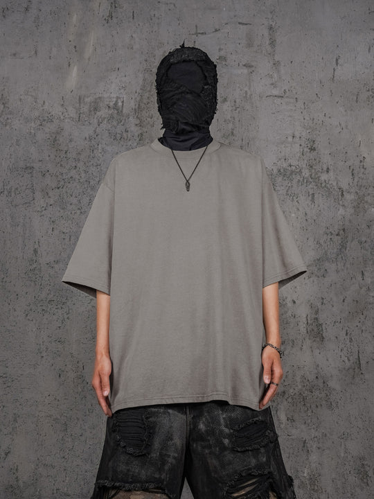 UNDERWATER Gray Sand-Washed Basic Faded Tee | Face 3 Face