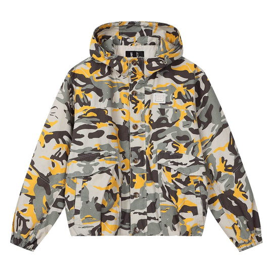 MEDM Custom Color Blocked Camo Hooded Jacket | Face 3 Face