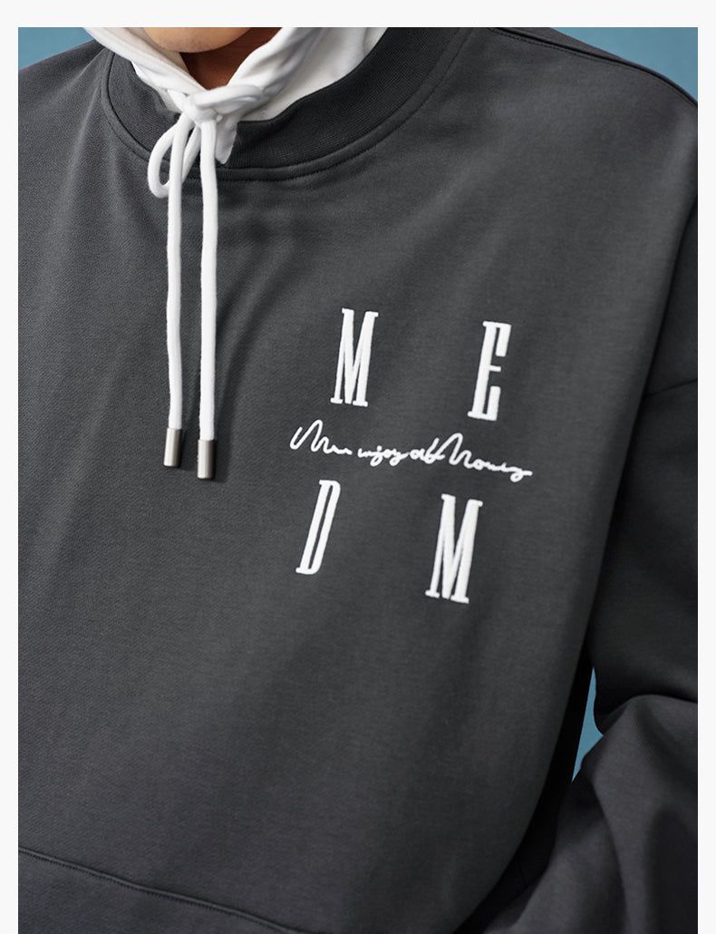 MEDM Layered Look Color Block Hoodie | Face 3 Face