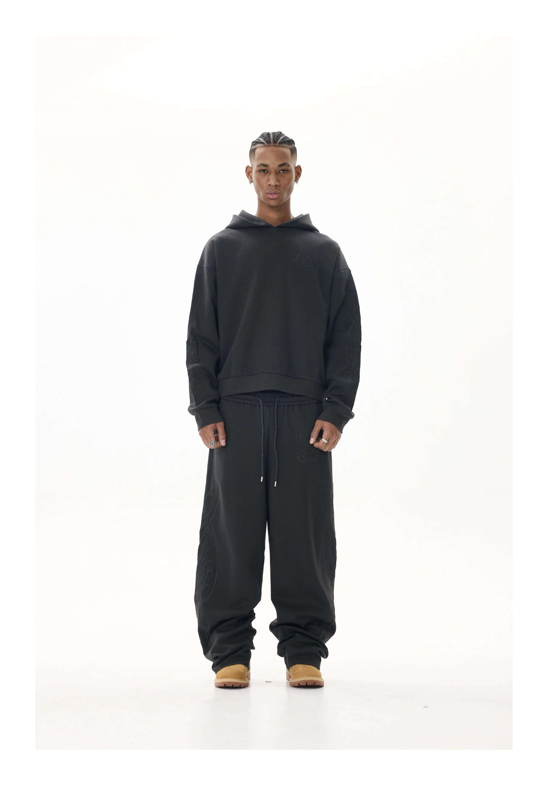 KARMANISTIC x LOCO Logo Embroidered Hoodie | Face 3 Face