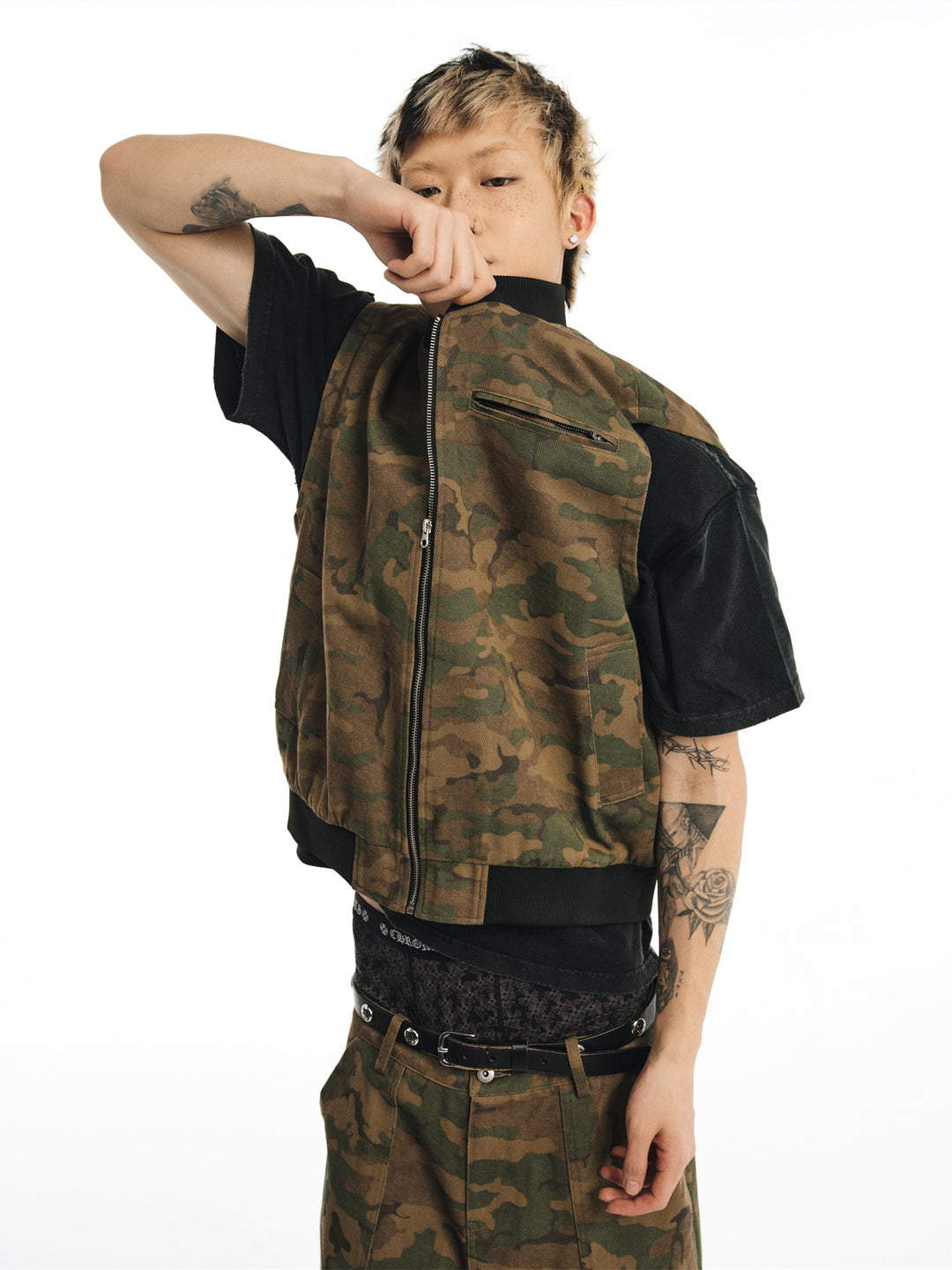 NOVACAM Camouflage Short Work Vest | Face 3 Face