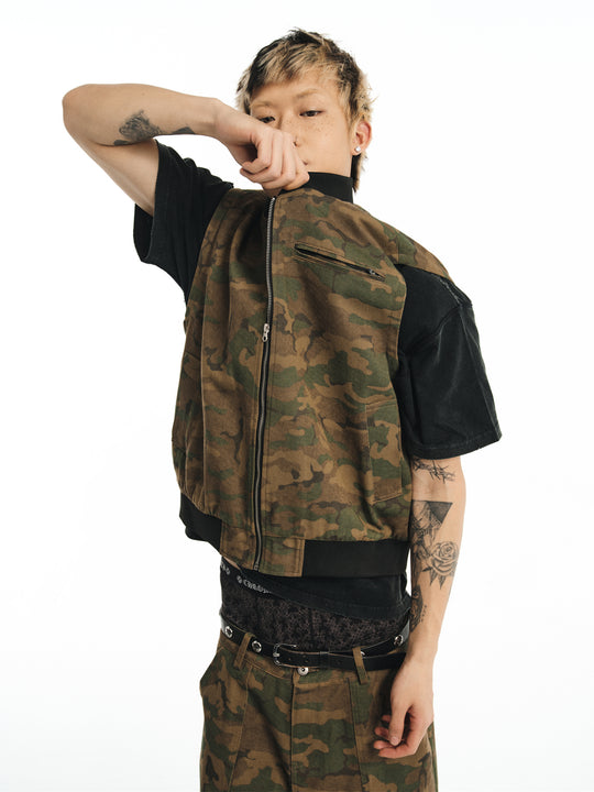 NOVACAM Camouflage Short Work Vest | Face 3 Face