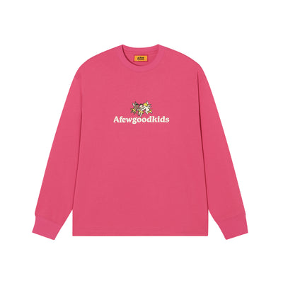 AFGK Angel Logo Contrast Color Long Sleeved Tee | Face 3 Face