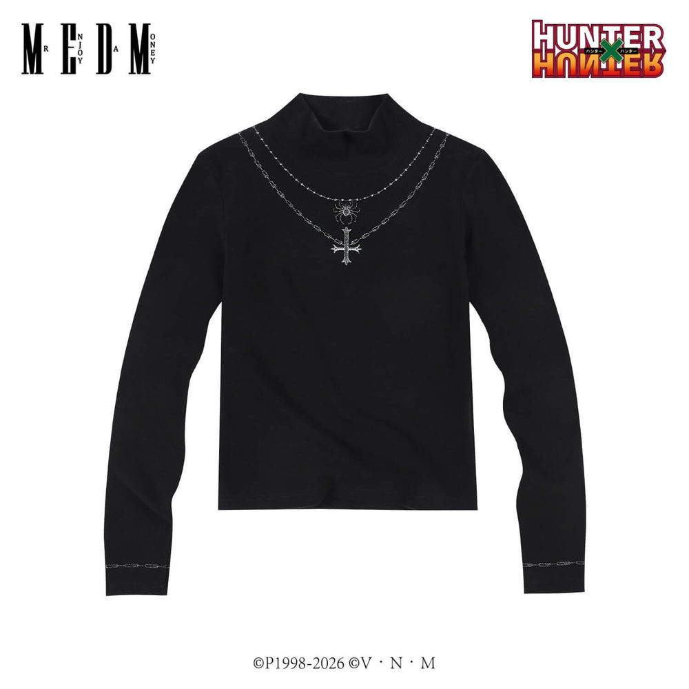 MEDM × HUNTER×HUNTER Shizuku Murasaki High Neck Long Sleeve Tee | Face 3 Face