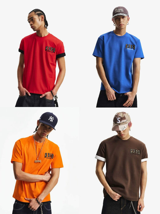 MEDM Small Leopard Logo Patch Long Sleeve Tee | Face 3 Face