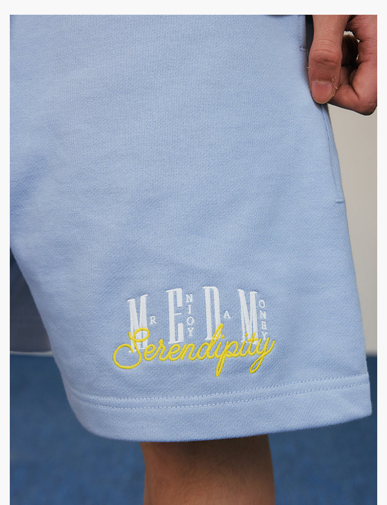 MEDM 3D Embroidered Sweat Shorts | Face 3 Face