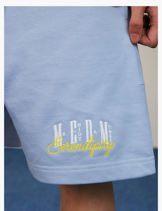 MEDM 3D Embroidered Sweat Shorts | Face 3 Face