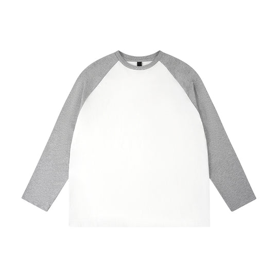 1807 Flocked Print Raglan Long Sleeve Tee | Face 3 Face